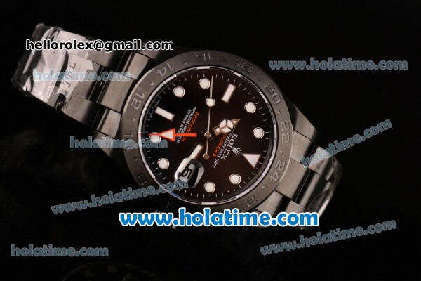 Rolex Pro-Hunter Explorer Asia 2813/Swiss ETA 2836/Clone 3187/Super Rolex 3187 Automatic Full PVD with White Markers - 1:1 Best Edition (BP) - Click Image to Close
